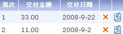 交付显示内容