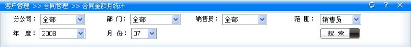 合同金额月统计