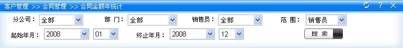 合同金额年统计